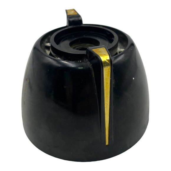 Vintage Sunbeam Mixmaster Model 12 Speed Dial Knob Black with Gold Replacement - Picture 6 of 10